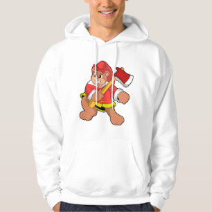 Sudadera Oso como bombero con hacha