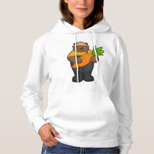 Sudadera Oso como granjero con zanahoria