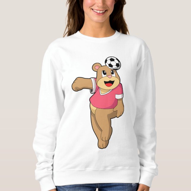 Sudadera Oso como jugador de fútbol con Soccer.PNG (Anverso)