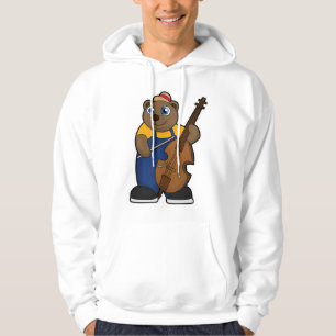 Sudadera Oso como músico con guitarra