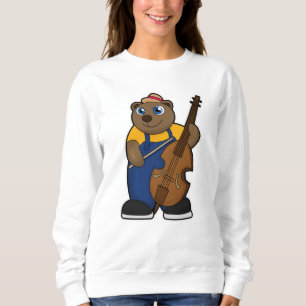 Sudadera Oso como músico con guitarra
