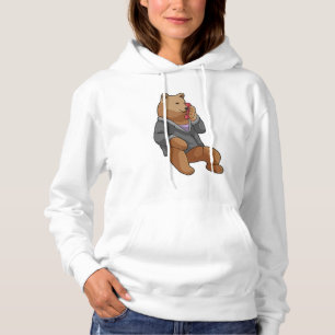 Sudadera Oso como secretario con teléfono