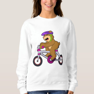 Sudadera Oso con bicicleta y casco