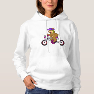 Sudadera Oso con bicicleta y casco