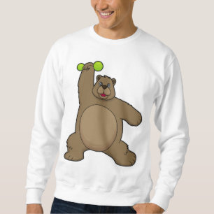 Sudadera Oso con Dumbbell en el gimnasio de Yoga