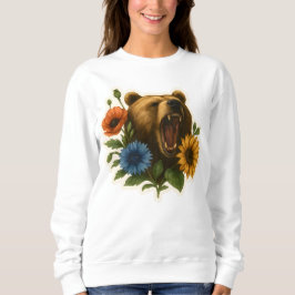 Sudadera Oso con flores