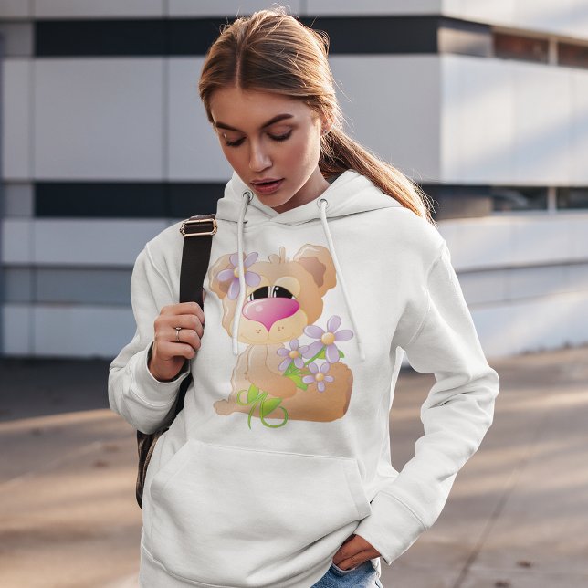 Sudadera Oso Con Hoodie De Flores Sunshine (Subido por el creador)