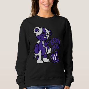 Sudadera Oso Corazón Roto  Ama 5s Coincidente