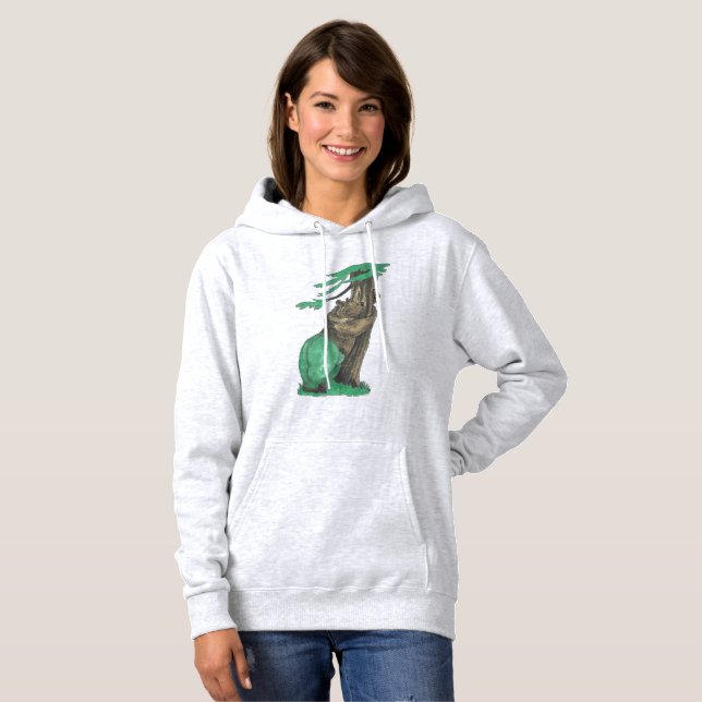 Sudadera Oso De Abrazo De Árbol Con Leggantas Verdes Más Ag (Anverso completo)
