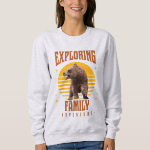 Sudadera Oso de aventura al estilo de vacaciones familiares