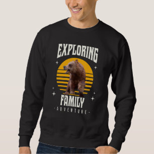 Sudadera Oso de aventura al estilo de vacaciones familiares