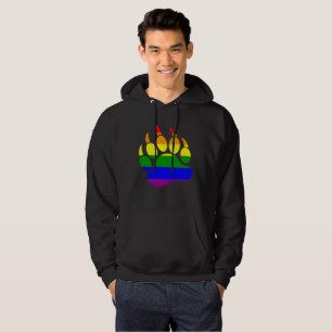 Sudadera Oso de garra de bandera arcoíris Orgullo de osos g