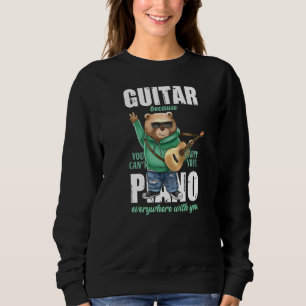 Sudadera Oso de guitarra porque no puedes llevar el piano p
