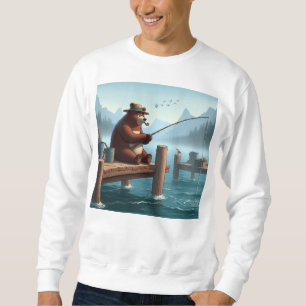 Sudadera Oso de montaña rústico y vintage al aire libre