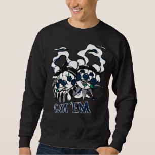 Sudadera Oso de payaso que gotea el valiente azul 13