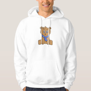 Sudadera Oso de peluche con una bufanda azul