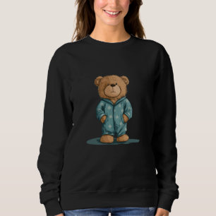Sudadera Oso de peluche dulce con disfraz de pijama encanto