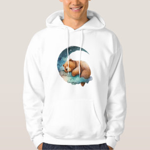 Sudadera Oso de peluche durmiendo en la luna creciente