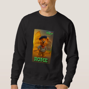 Sudadera Oso de peluche genial en el Coliseo de Roma Italia