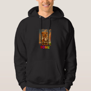 Sudadera Oso de peluche genial en el Coliseo de Roma Italia