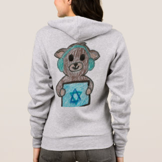 Sudadera Oso de peluche israelí lindo y feliz de Janucá