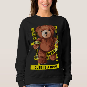 Sudadera Oso de peluche luchador contra el crimen adorable