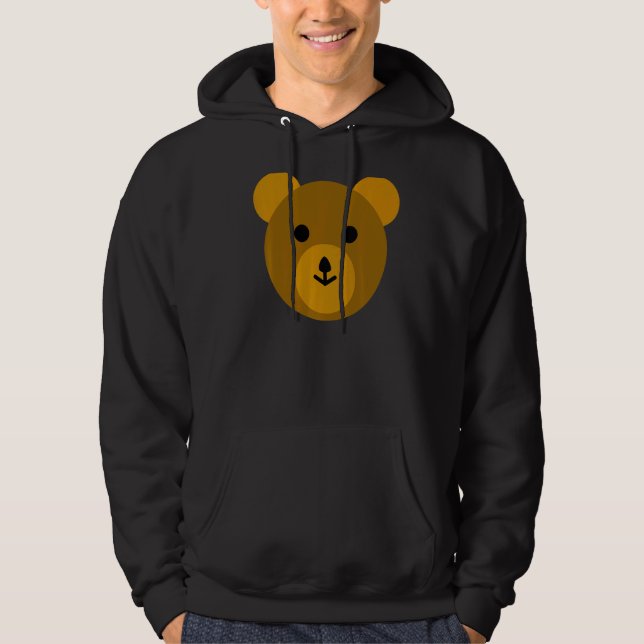 Sudadera Oso de peluche marrón lindo (Anverso)