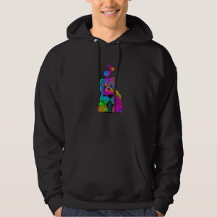 Sudadera Oso de peluche psicodélico Trippy Oso de peluche c