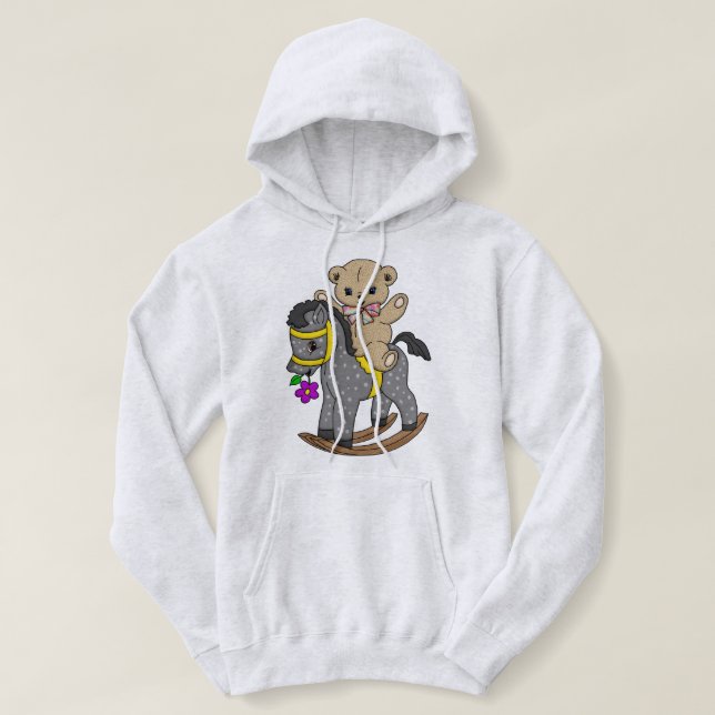 Sudadera Oso de peluche y caballo rocoso (Diseño del anverso)