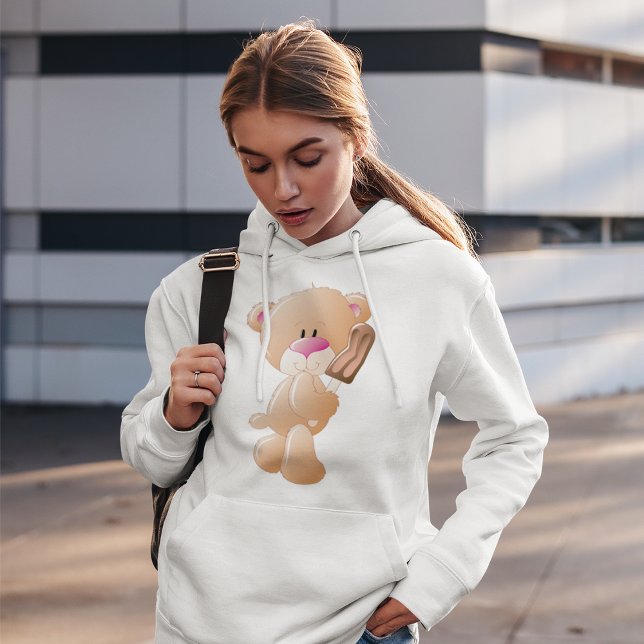 Sudadera Oso De Teddy Con Hoodie De Bloque De Hielo (Subido por el creador)