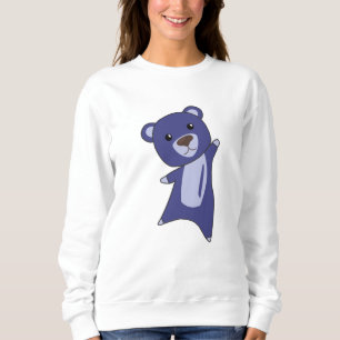 Sudadera Oso De Teddy Oso Pequeño Oso Azul Funny Animales P