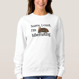 Sudadera Oso divertido en hibernación