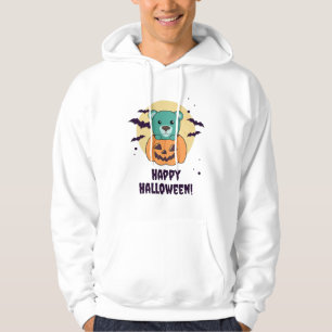 Sudadera Oso En Calabaza Osos Dulces Feliz Halloween