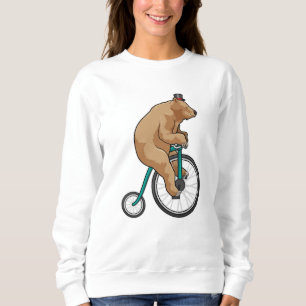Sudadera Oso en circo con bicicleta