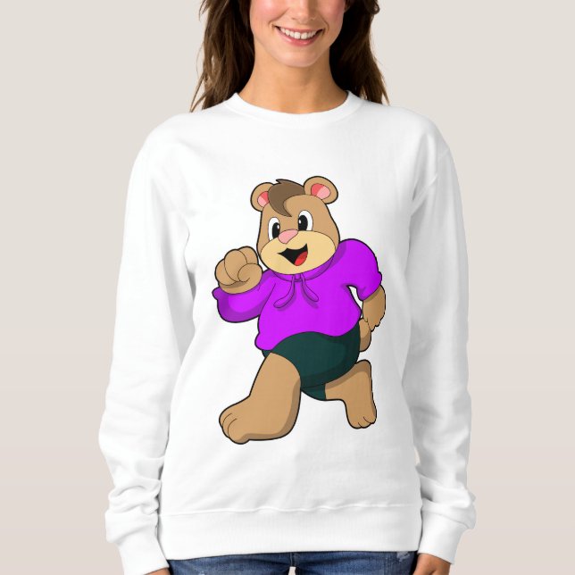 Sudadera Oso en ejecución (Anverso)