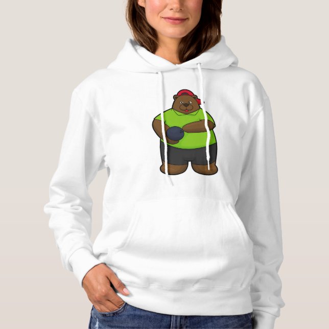Sudadera Oso en el Bowling con bolas (Anverso)