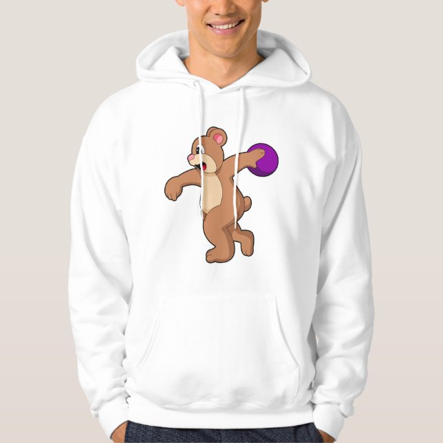Sudadera Oso en el Bowling con bolas (Anverso)