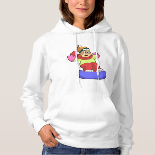 Sudadera Oso en Snowboard con Snowboard