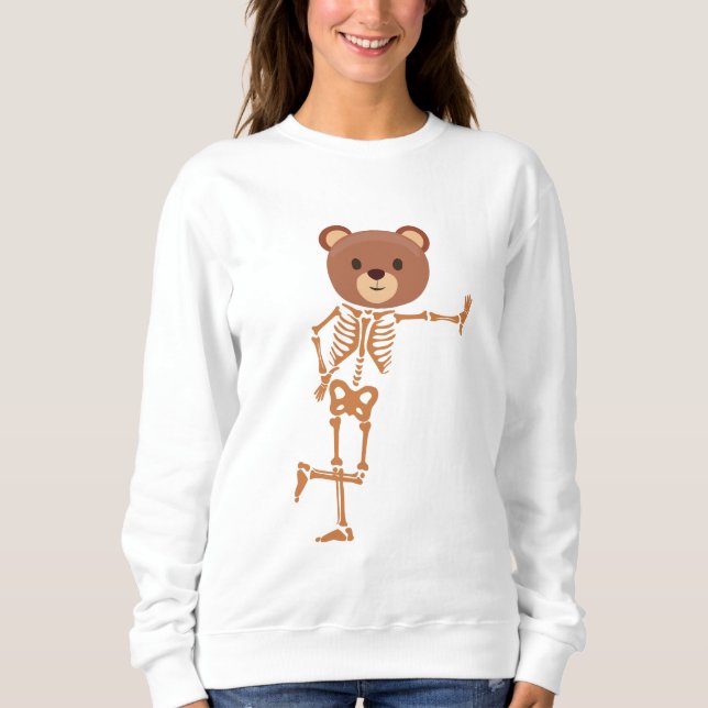 Sudadera oso esqueleto (Anverso)