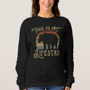 Sudadera Oso Este Es Mi Estilo de Vida Oso Puns Osos
