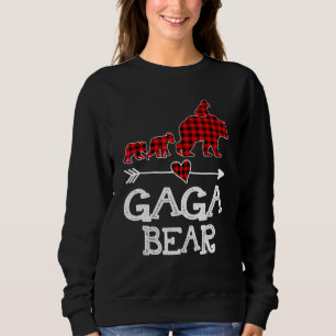 Sudadera Oso Gaga Cuadrillé de Búfalo Rojo Pijama de Oso G