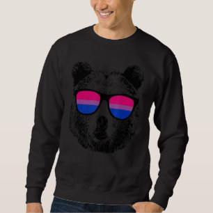 Sudadera Oso Gay Con Gafas De Sol Bandera Del Orgullo Gay