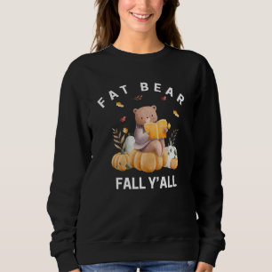 Sudadera Oso Gordo Otoño Todos, Dibujo Animado, Simple, Div
