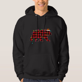 Sudadera Oso gracioso Árbol de Navidad Rojo Veces Animales