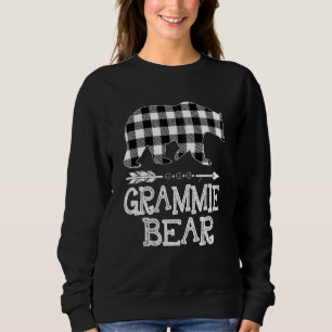 Sudadera Oso Grammie De Búfalo Blanco Y Negro