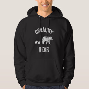 Sudadera Oso Grammy Vintage Osa Abuela Con Dos 2 Cachorros