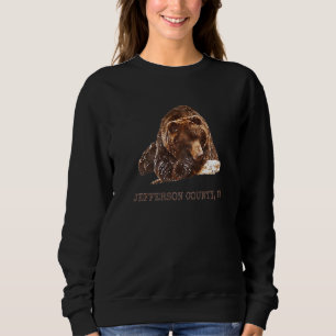 Sudadera Oso Grizzly Del Condado De Jefferson En Lavado De