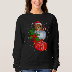 Sudadera Oso Grizzly En Navidades Sopla El Oso Santa Grizzl