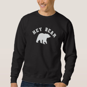 Sudadera Oso Hey  Senderismo al aire libre Oso grizzly negr