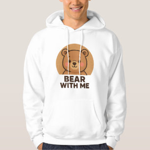 Sudadera Oso kawaii de invierno con bufanda